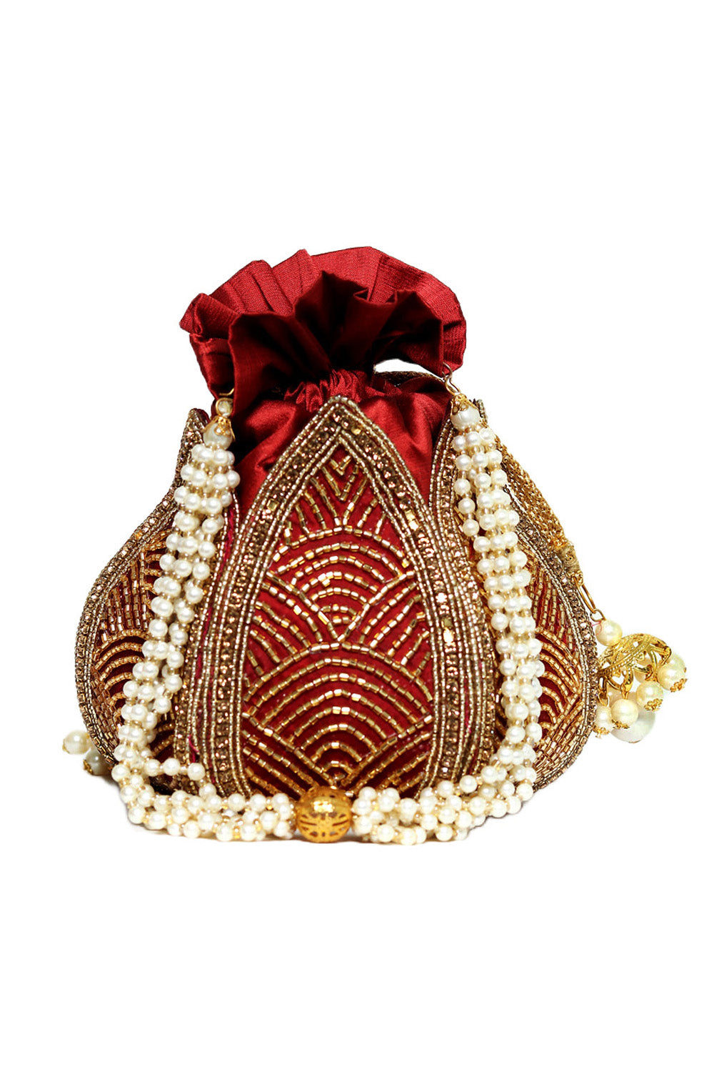Women_Maroon_Gold-Toned_Embroidered_Potli_Clutch_nidhi_rathi