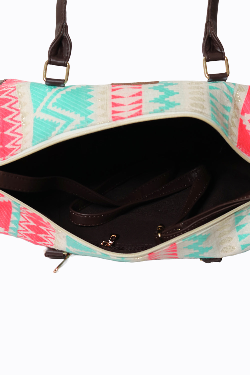 Nidhi_Rathi_Brown_Textured_Structured_Handheld_Bag_With_Tasselled