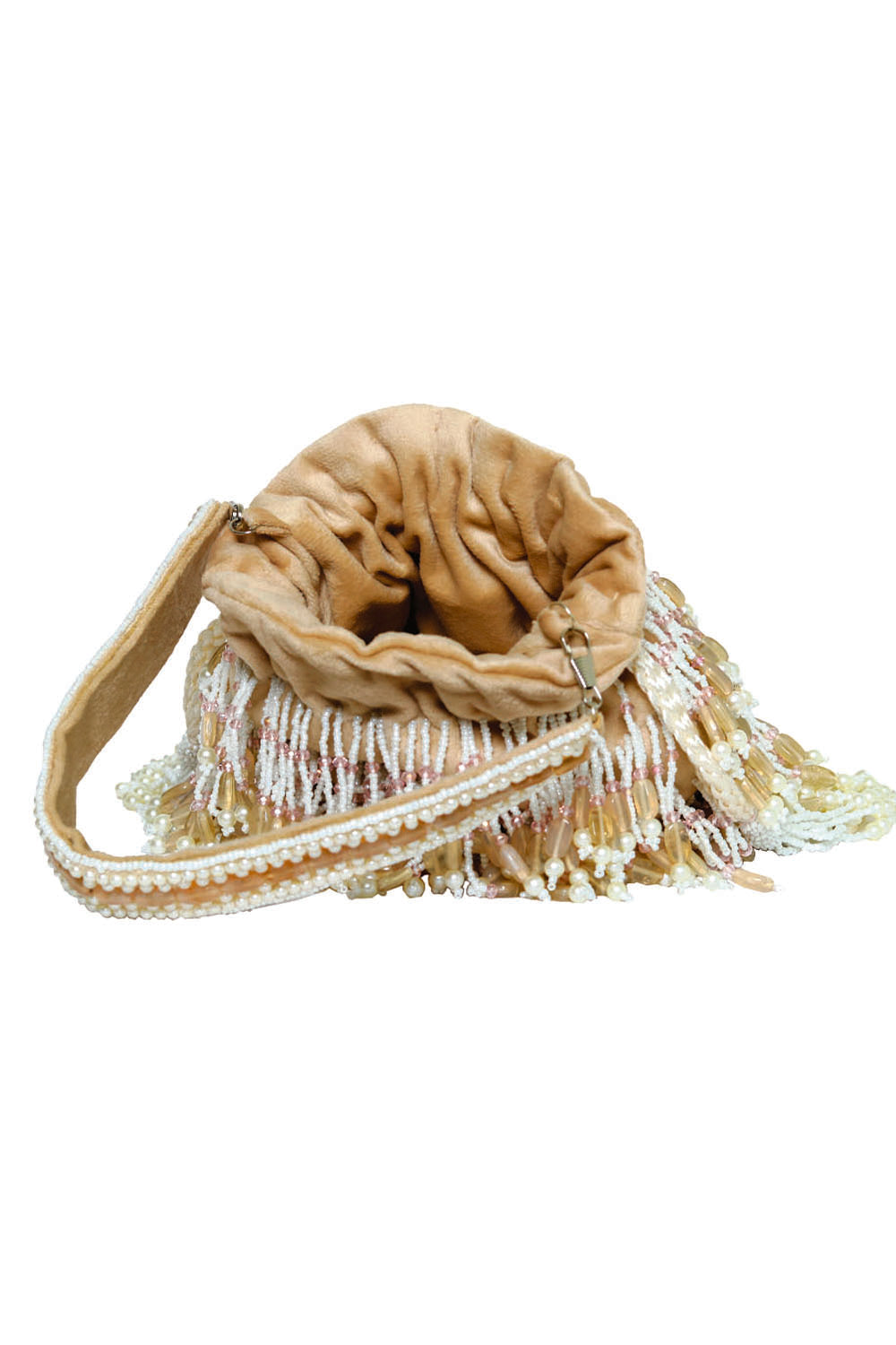 Women_Gold-Toned_White_Embroidered_Tasselled_Potli_Clutch_nidhi_rathi