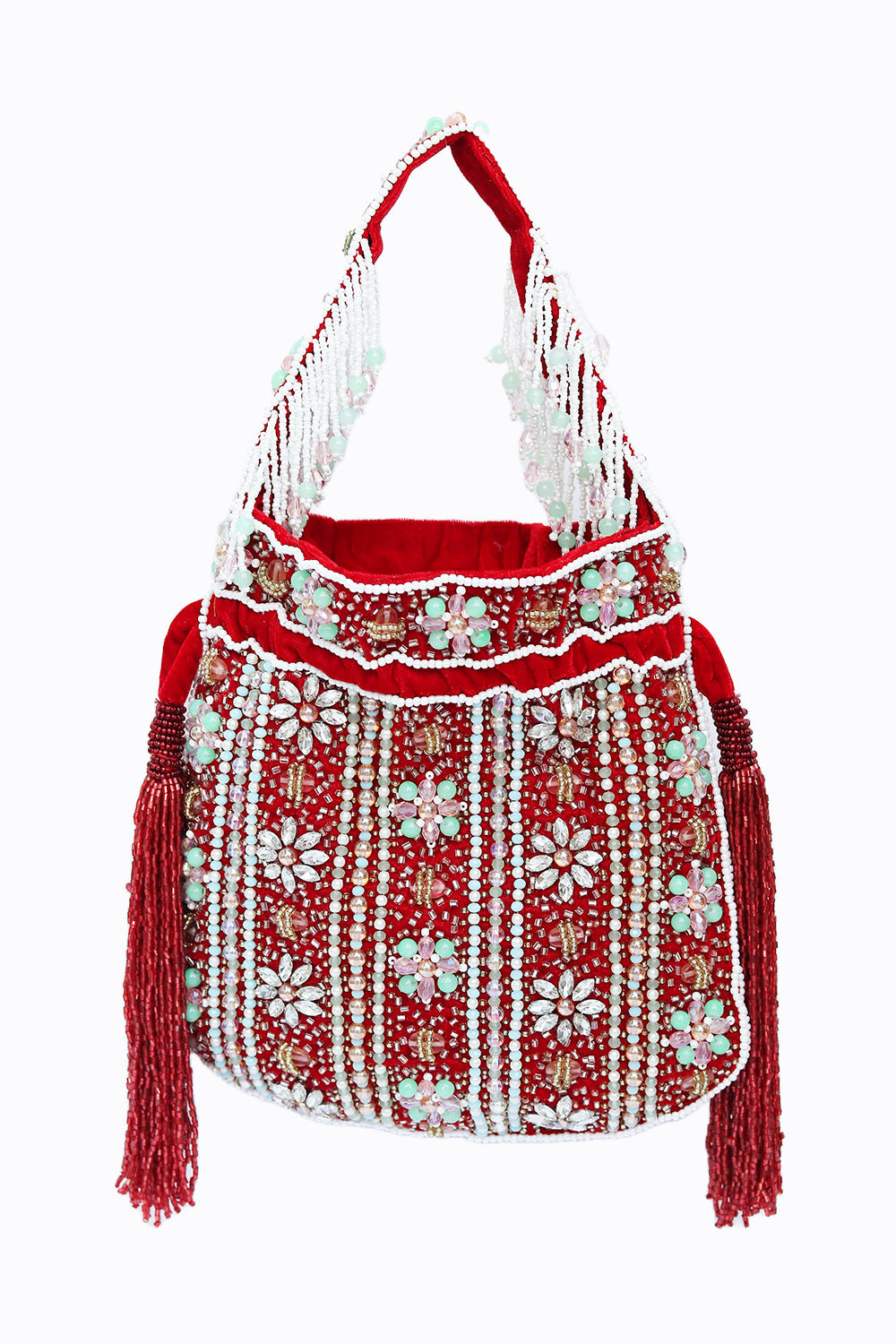 Women_Maroon_White_Embroidered_Potli_Clutch_nidhi_rathi