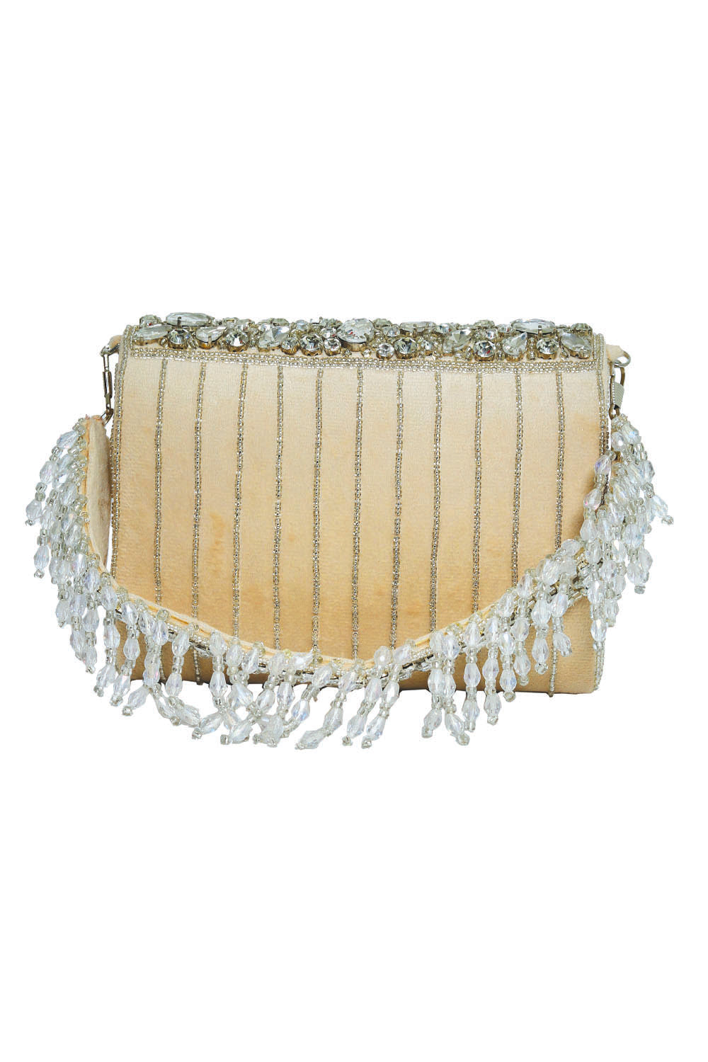 Women_Cream-Coloured_Silver-Toned_Embroidered_Tasselled_Purse_Clutch_nidhi_rathi