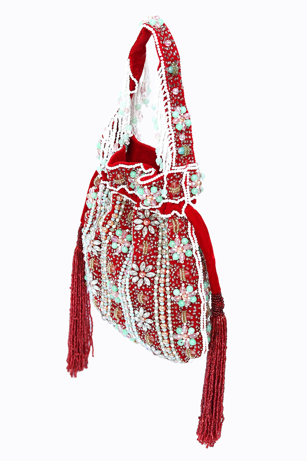 Women_Maroon_White_Embroidered_Potli_Clutch_nidhi_rathi