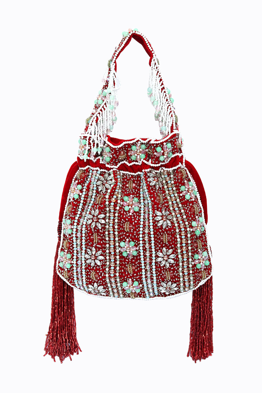 Women_Maroon_White_Embroidered_Potli_Clutch_nidhi_rathi