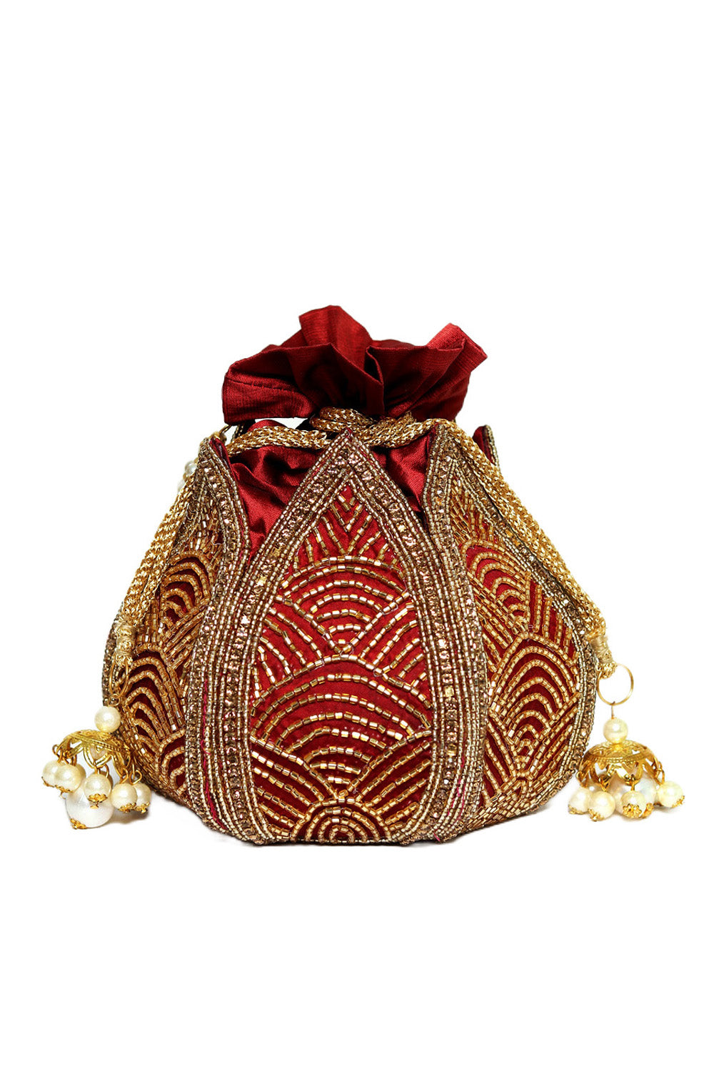 Women_Maroon_Gold-Toned_Embroidered_Potli_Clutch_nidhi_rathi