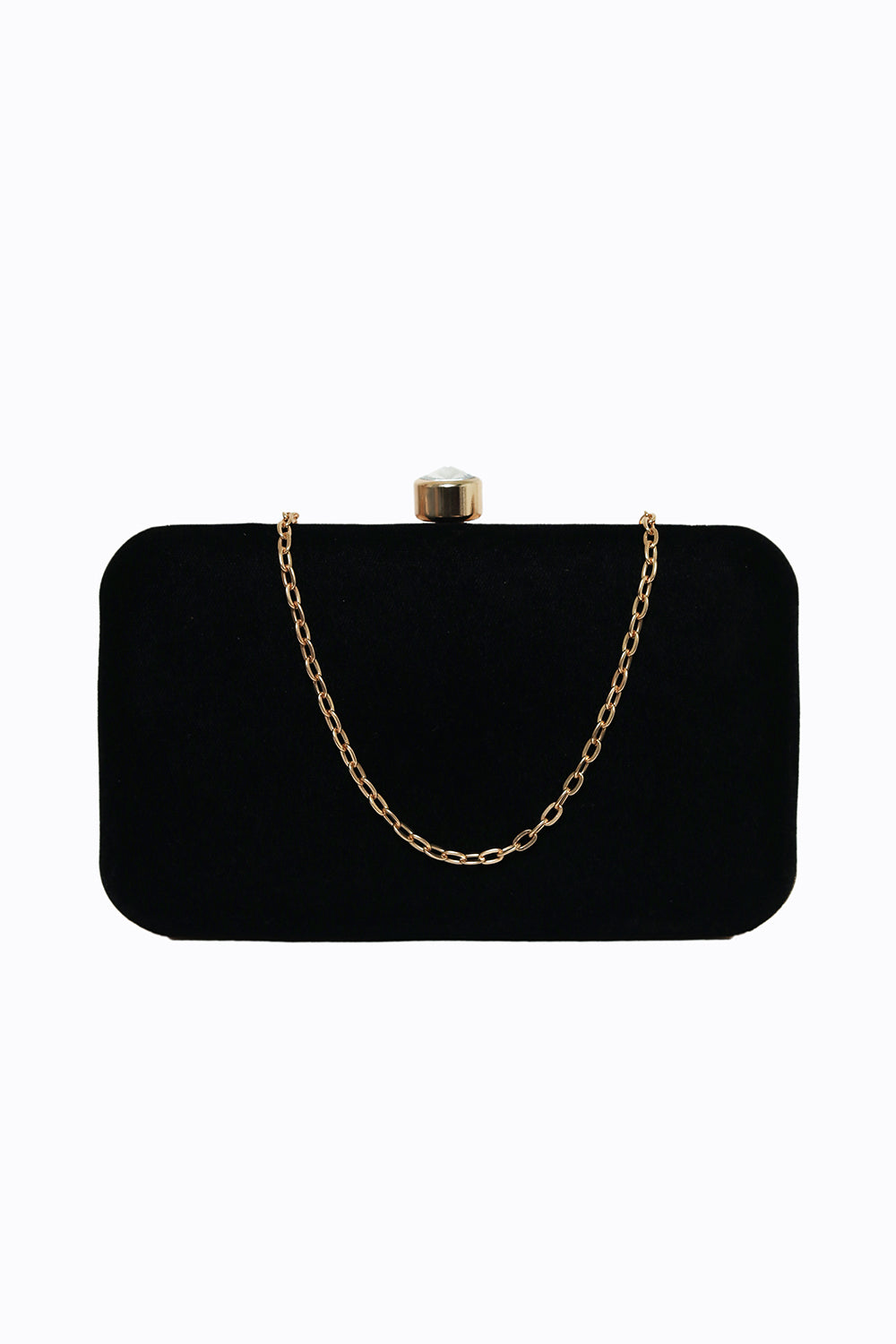 NR By Nidhi Rathi Women Black Gold Embroidered Box Clutch