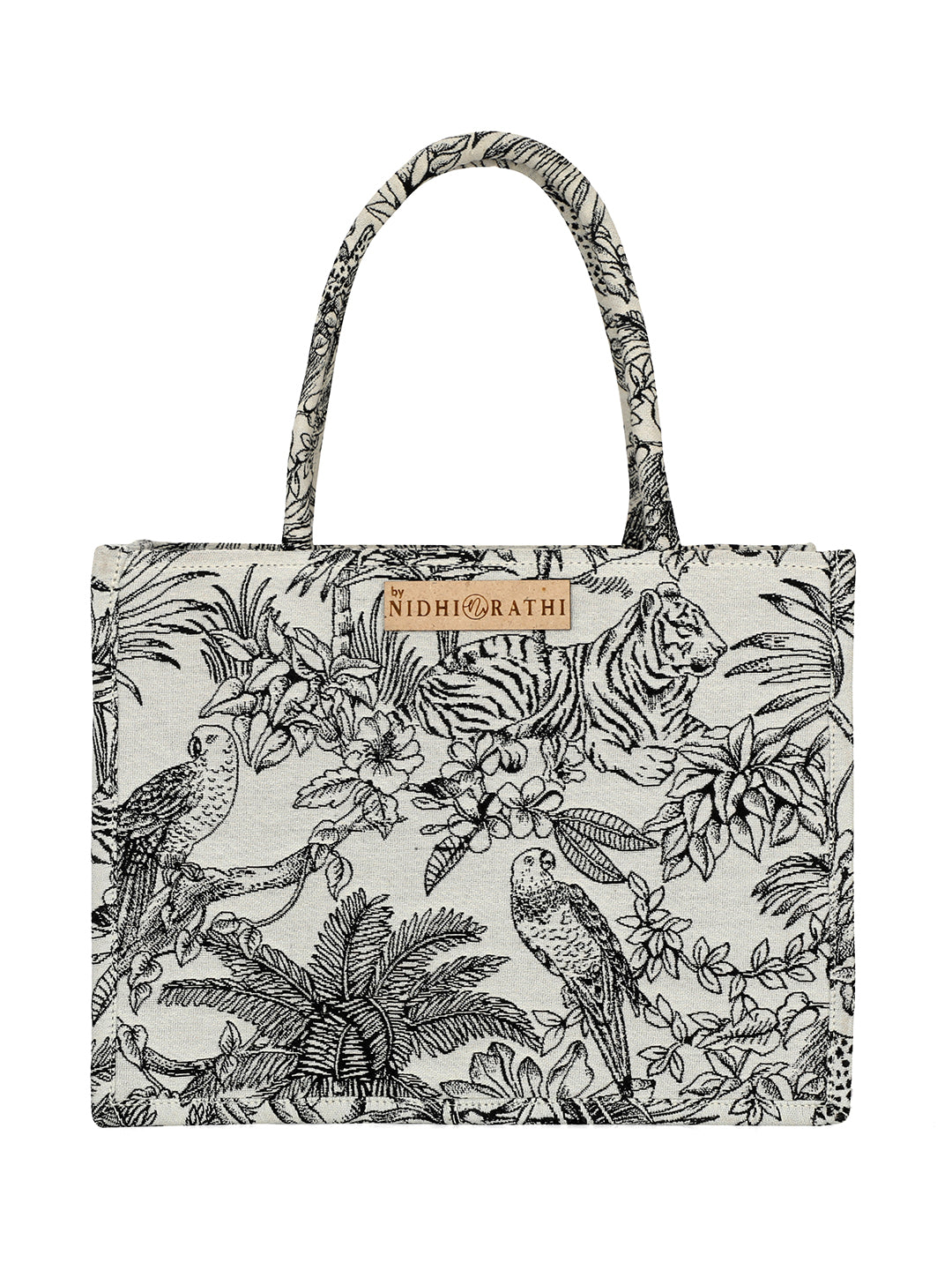 Nidhi_Rathi_Floral_Printed_Structured_Tote_Bag