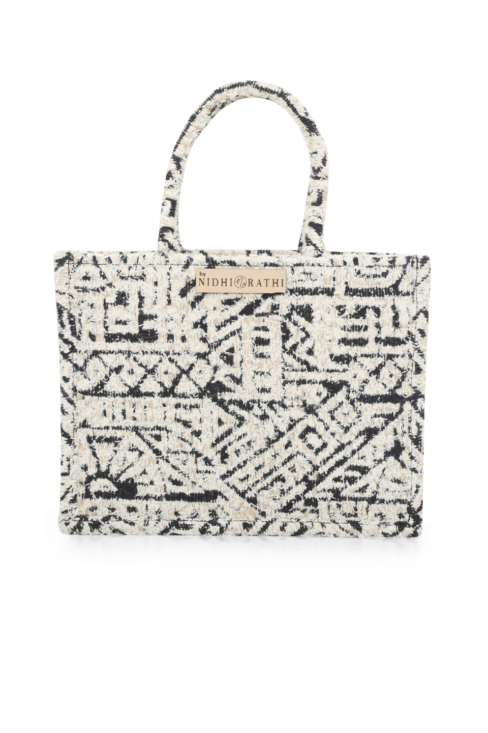 Nidhi_Rathi_Self_Design_Oversized_Structured_Handheld_Bag