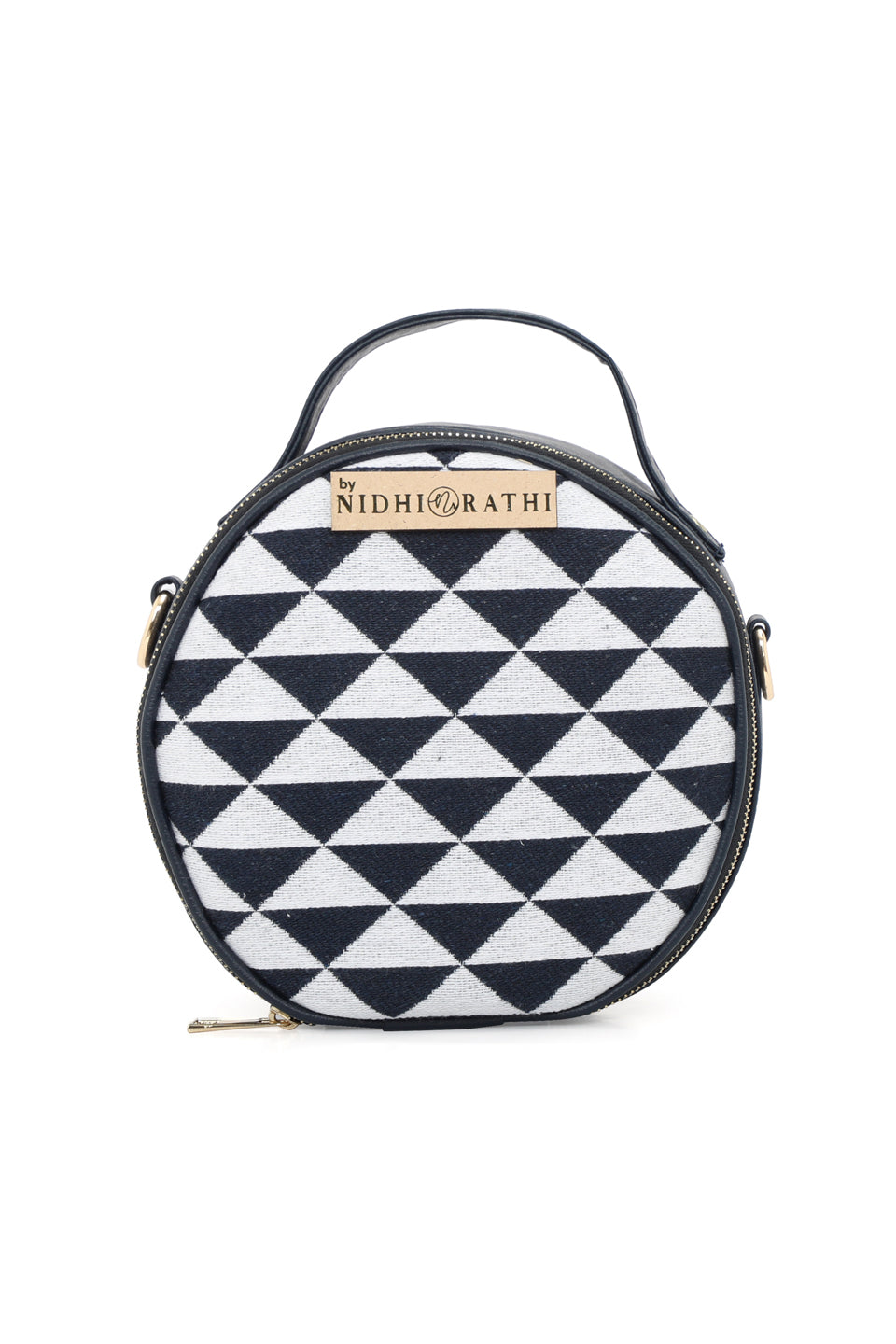Women_Jacquard_Weave_Mini_Round_Handbag_Nidhi_Rathi