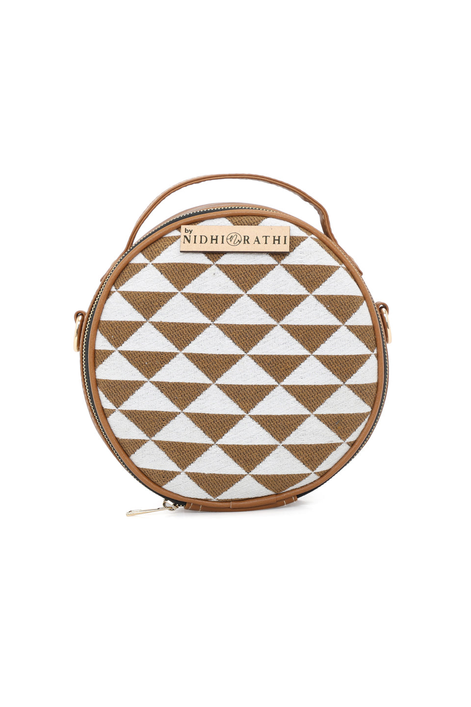 Women_Jacquard_Weave_Mini_Round_Handbag_Nidhi_Rathi