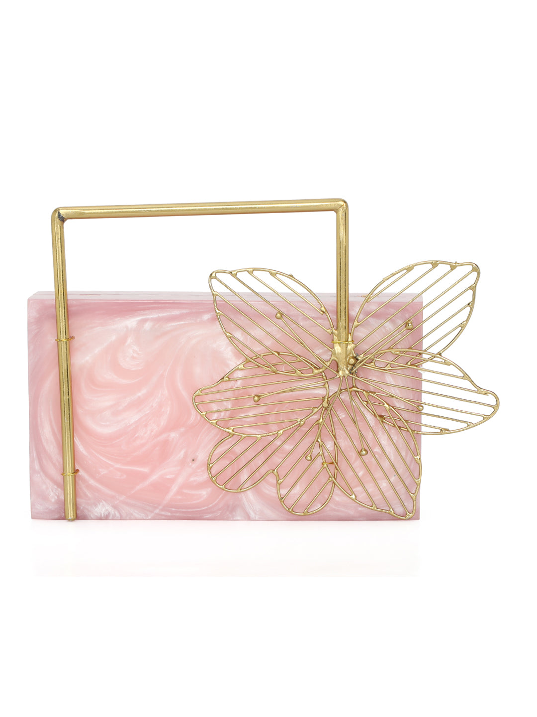Pink_Solid_Party_Box_Clutches_With_Attractive_Brass_Handle_Nidhi_Rathi