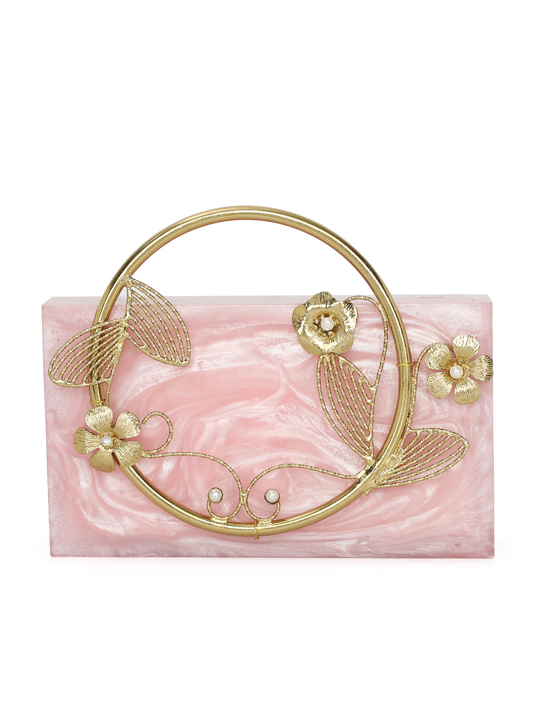 Pink_Solid_Party_Box_Clutches_With_Attractive_Brass_Handle_Nidhi_Rathi