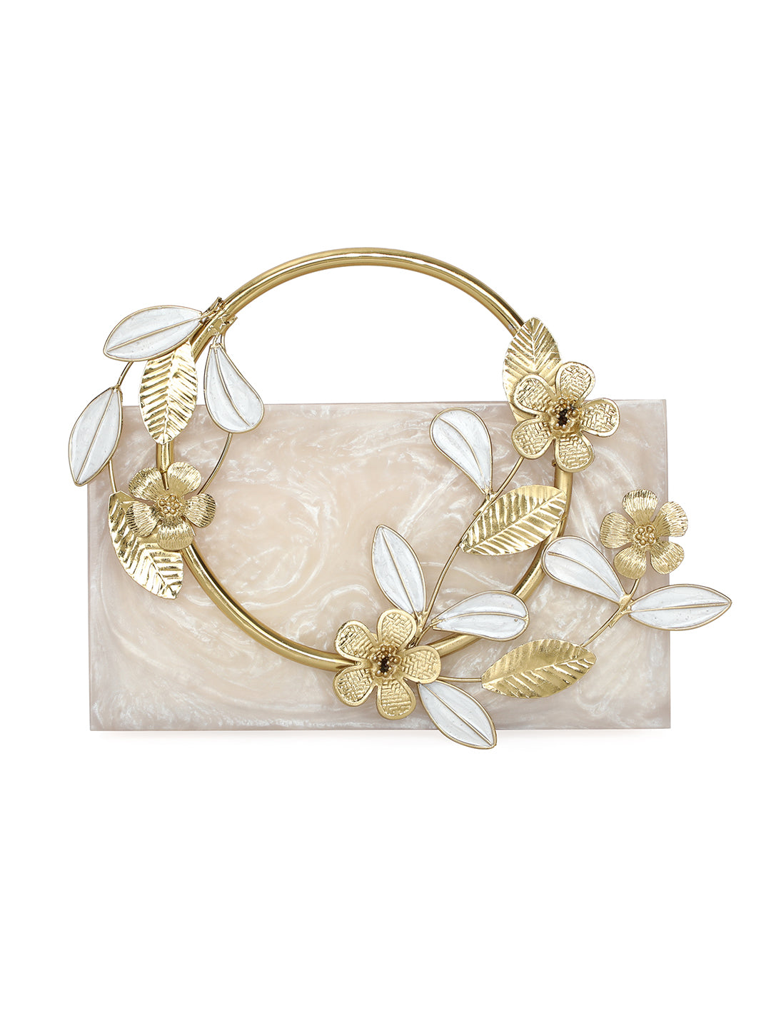 Beige_Solid_Party_Box_Clutches_With_Attractive_Brass_Handle_Nidhi_Rathi