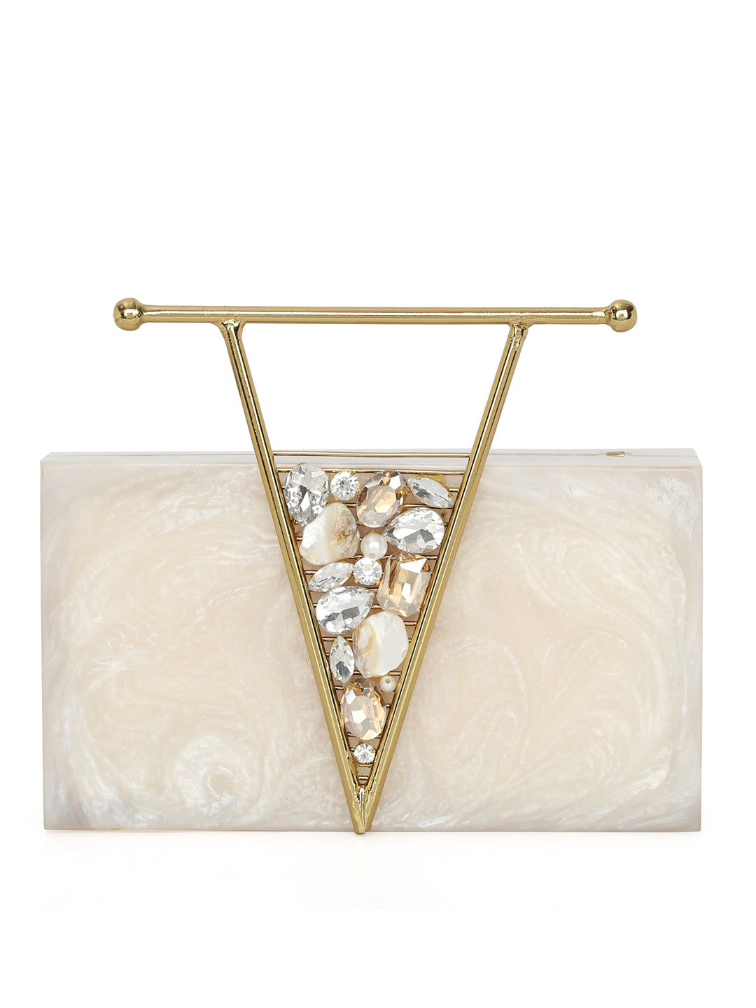 Beige_Solid_Party_Box_Clutches_With_Attractive_Brass_Handle_Nidhi_Rathi