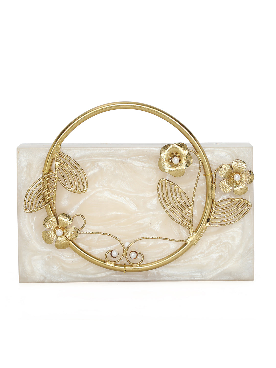Beige_Solid_Party_Box_Clutches_With_Attractive_Brass_Handle_Nidhi_Rathi