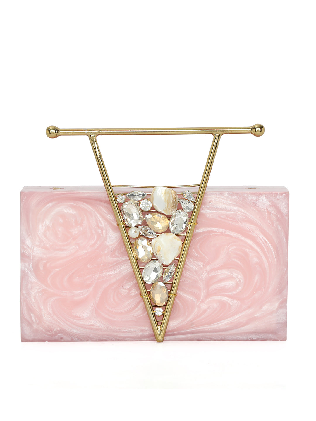 Pink_Solid_Party_Box_Clutches_With_Attractive_Brass_Handle_Nidhi_Rathi