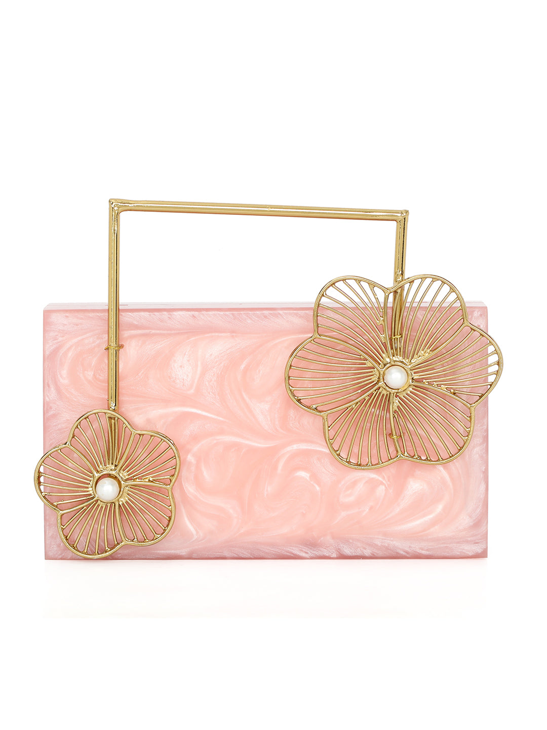 Pink_Solid_Party_Box_Clutches_With_Attractive_Brass_Handle_Nidhi_Rathi