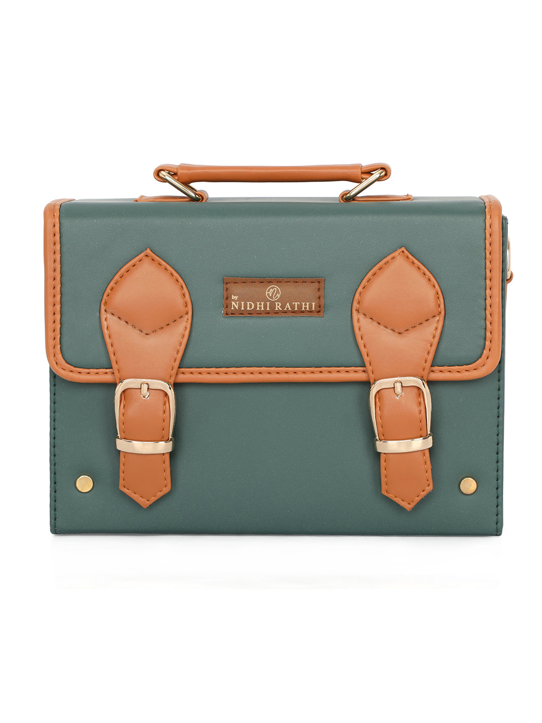 Green_Solid_Casual_Handheld_Bag_Nidhi_Rathi