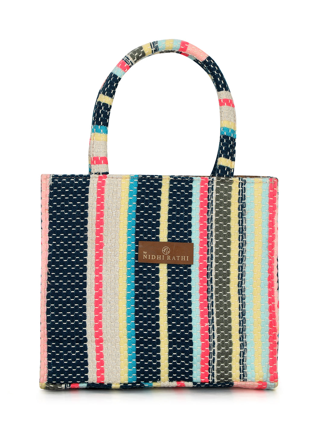 Nidhi_Rathi_Blue_Striped_Shopper_Tote_Bag_With_Tasselled