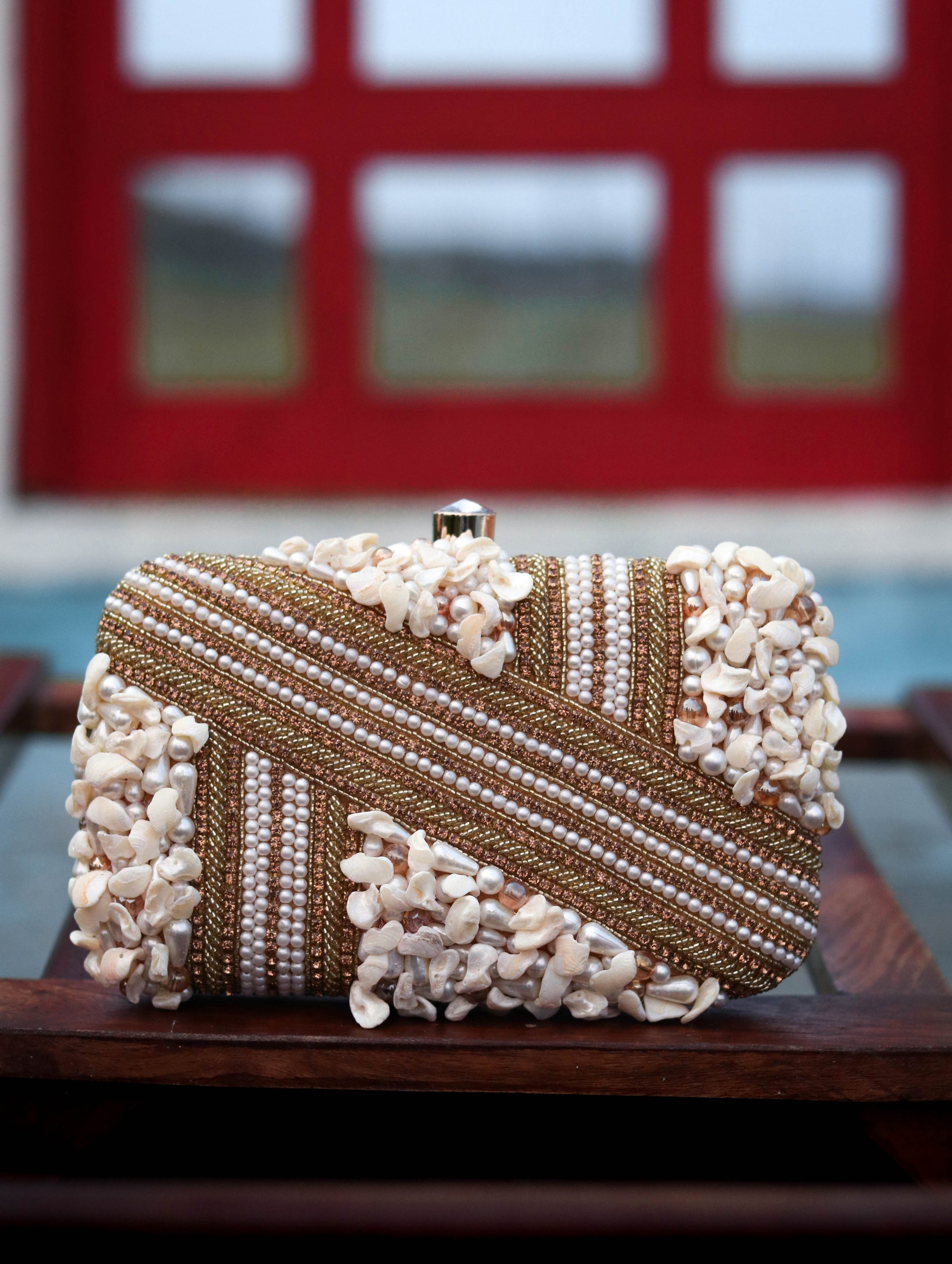 Nidhi_Rathi_Gold-Toned_White_Embellished_Box_Clutch