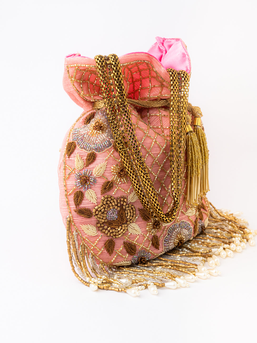 Rose_Gold-Toned_Embroidered_Quilted_Potli_Clutch_nidhi_rathi