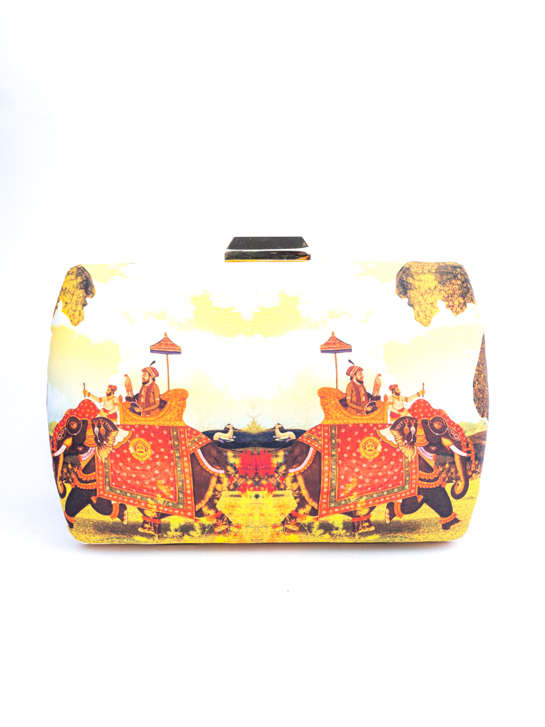 Nidhi_Rathi_Peach-Coloured_White_Printed_Box_Clutch