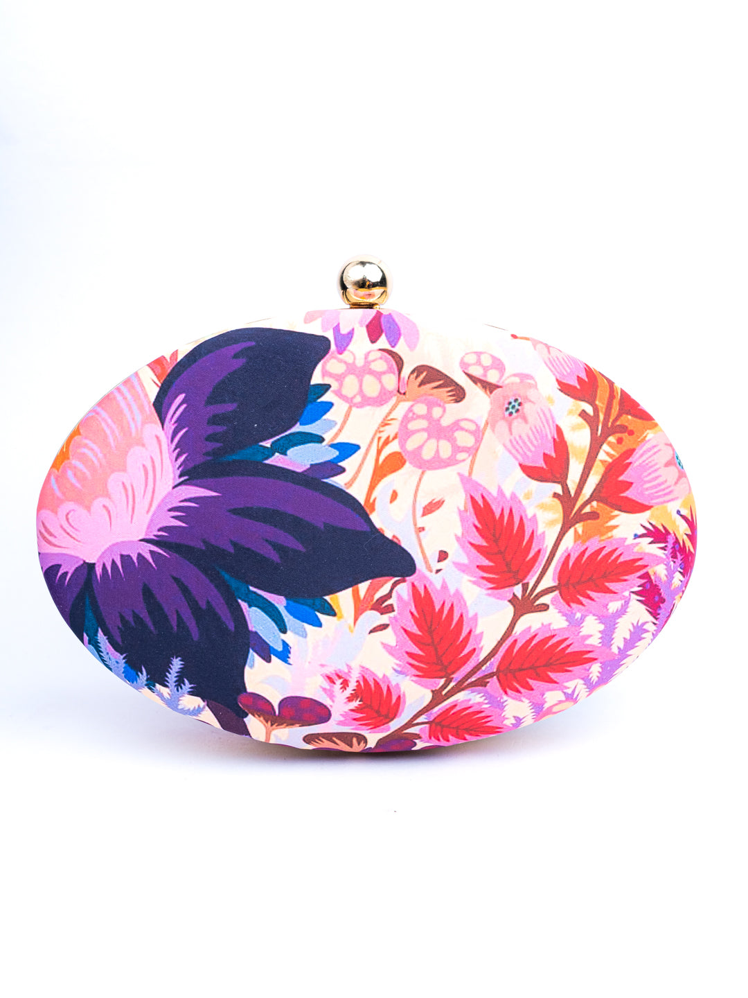 Nidhi_Rathi_Peach-Coloured_Violet_Floral_Printed_Box_Clutch