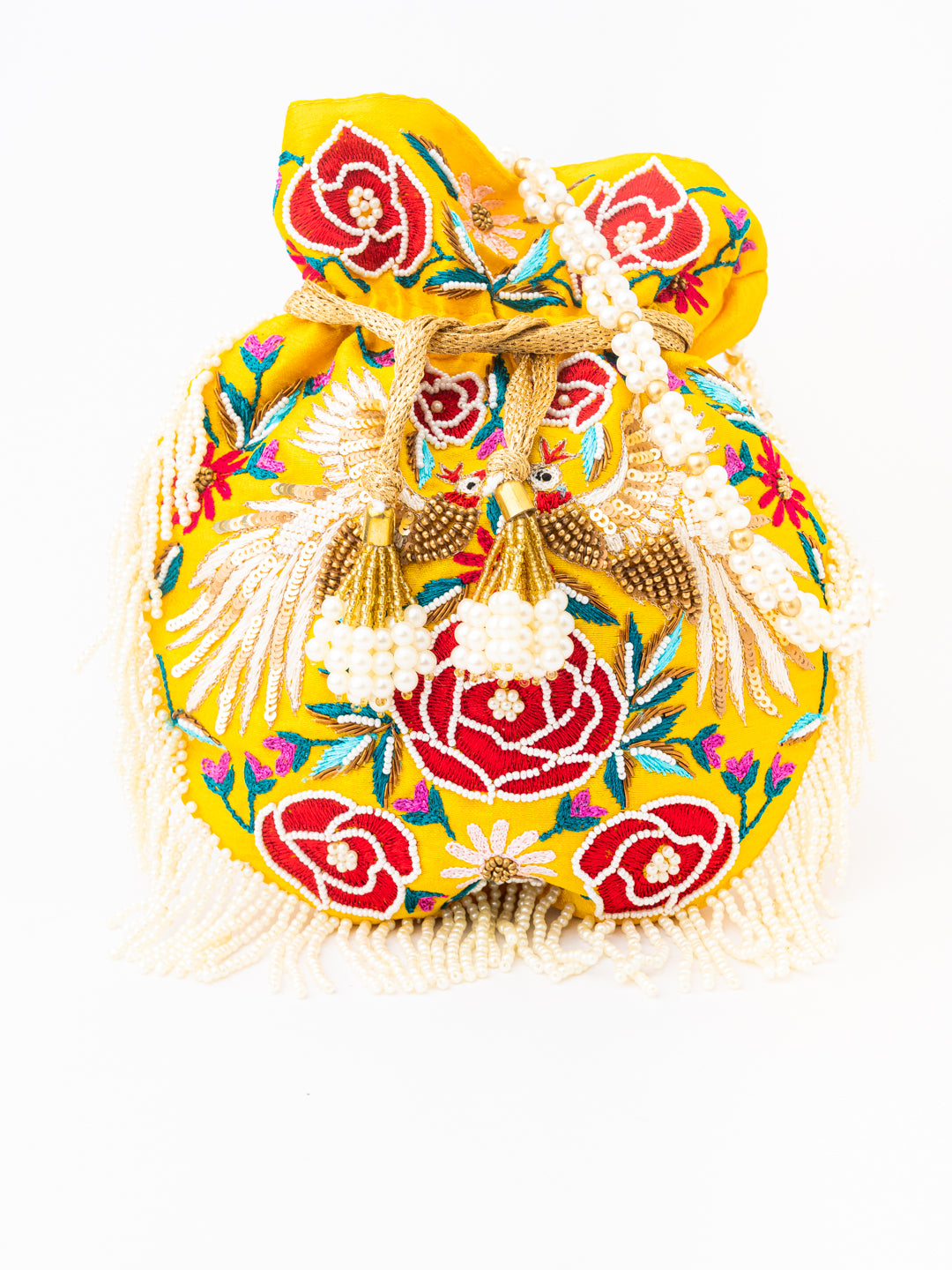 Women_Yellow_Embroidered_Potli_Bag_nidhi_rathi