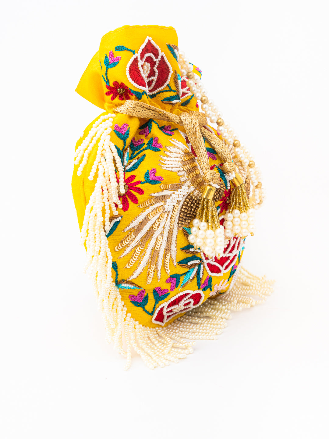 Women_Yellow_Embroidered_Potli_Bag_nidhi_rathi