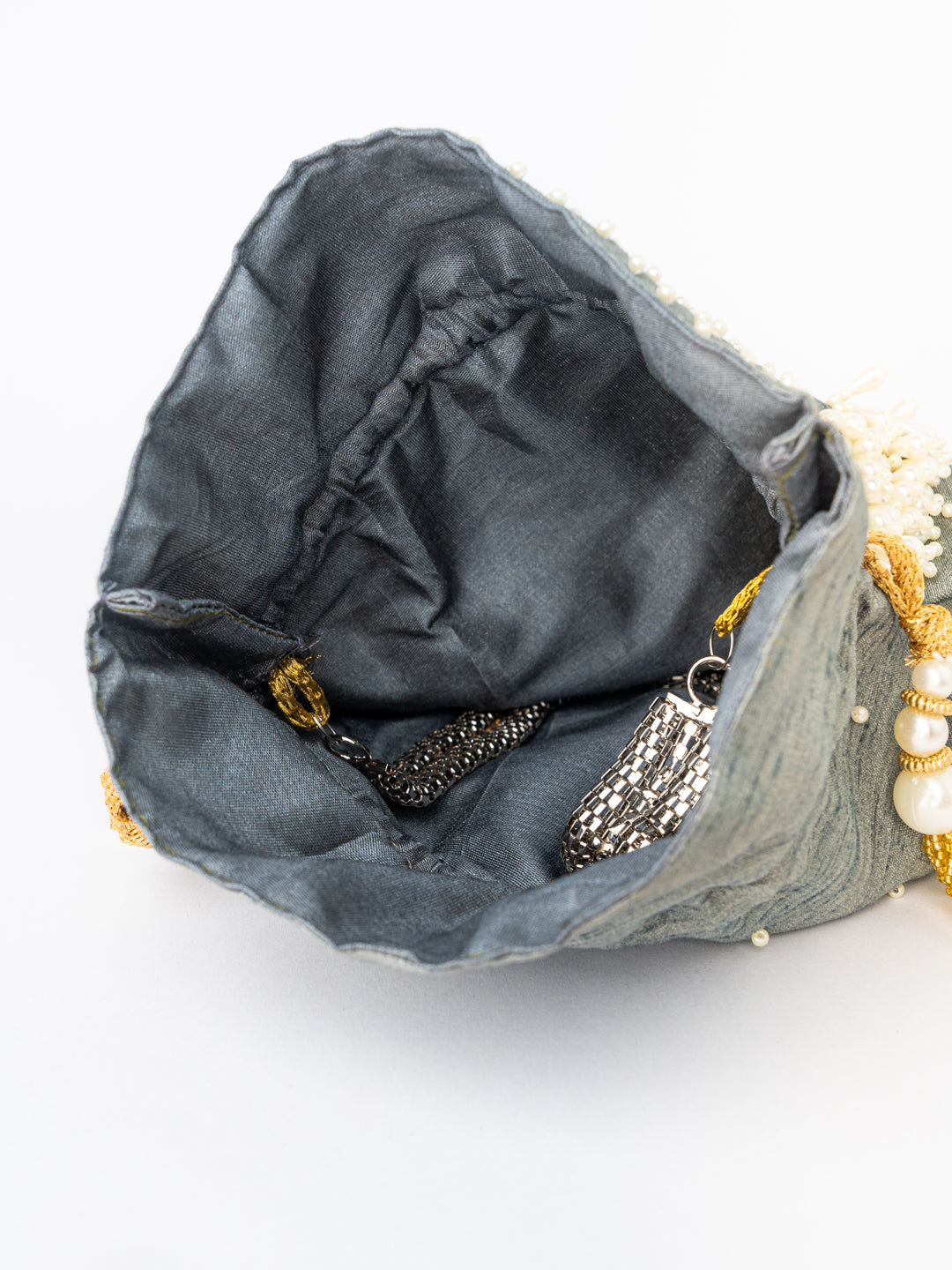 Grey_White_Embroidered_Potli_Clutch_nidhi_rathi