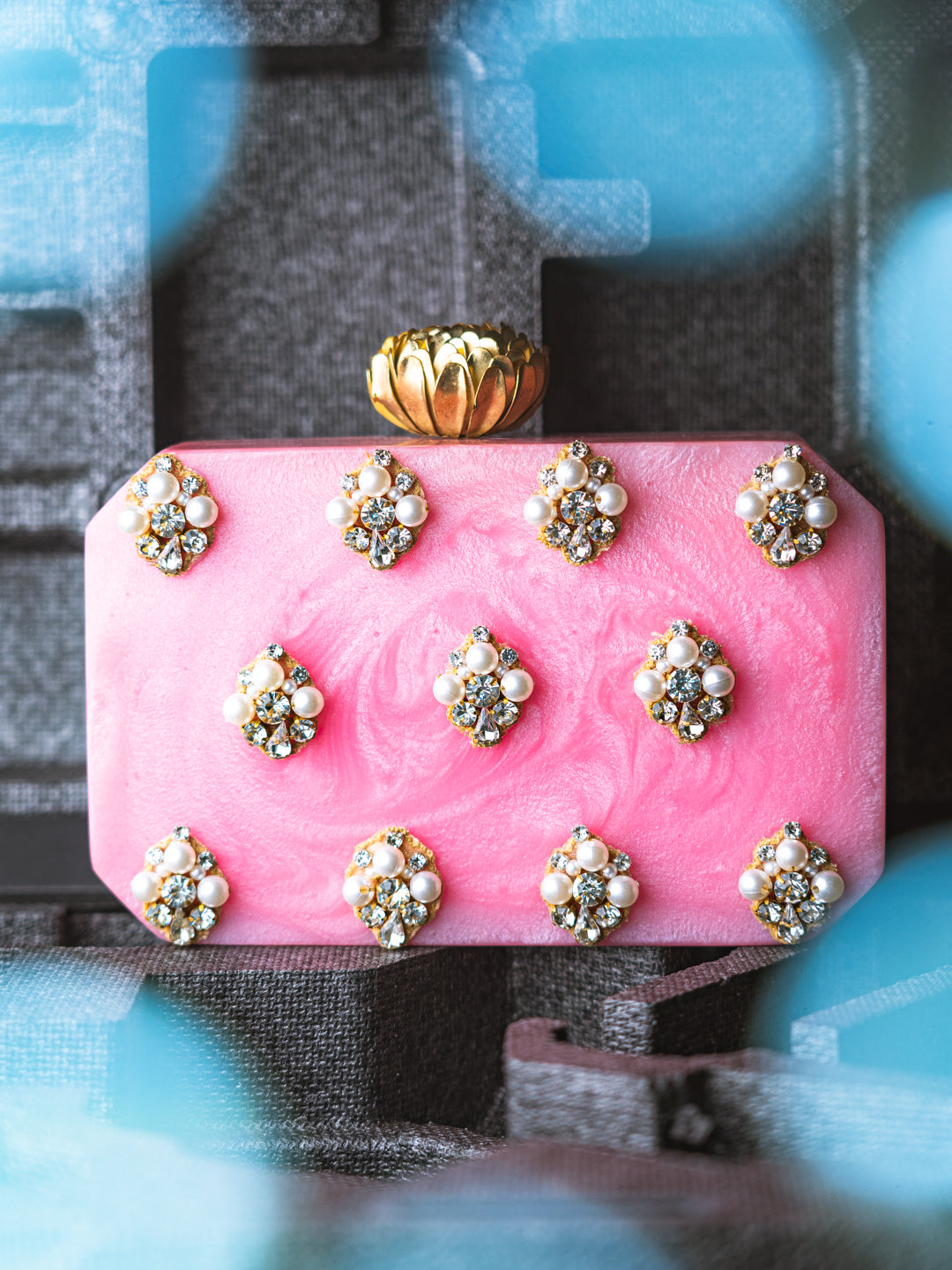 Nidhi_Rathi_Pink_White_Embellished_Box_Clutch