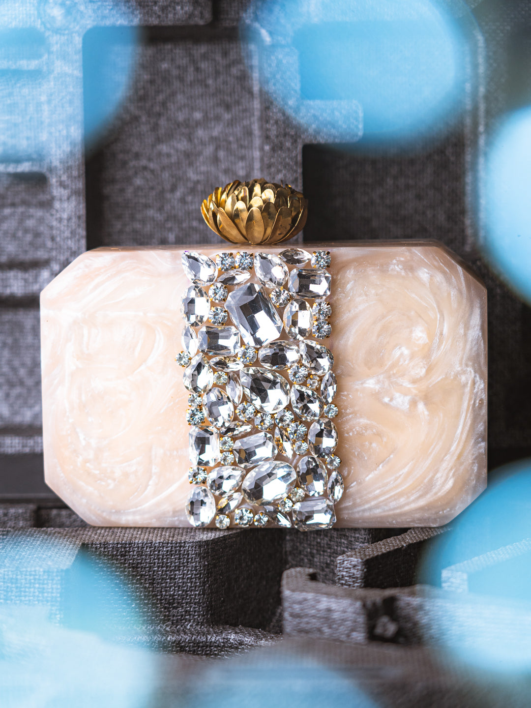 Nidhi_Rathi_Peach-Coloured_White_Embellished_Box_Clutch