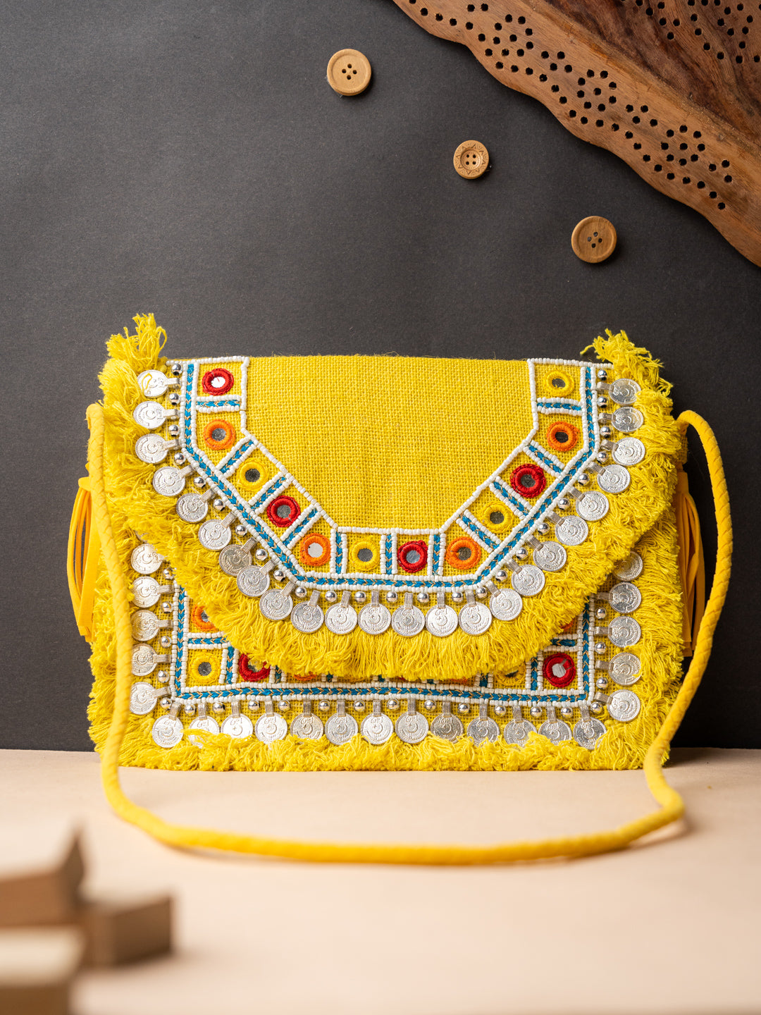 Nidhi_Rathi_Yellow_Blue_Embroidered_Foldover_Clutch