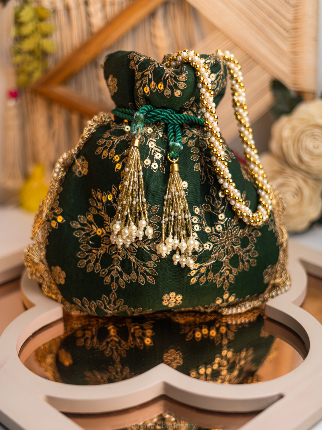 Green_Gold-Toned_Embroidered_Embroidered_Potli_Clutch_nidhi_rathi