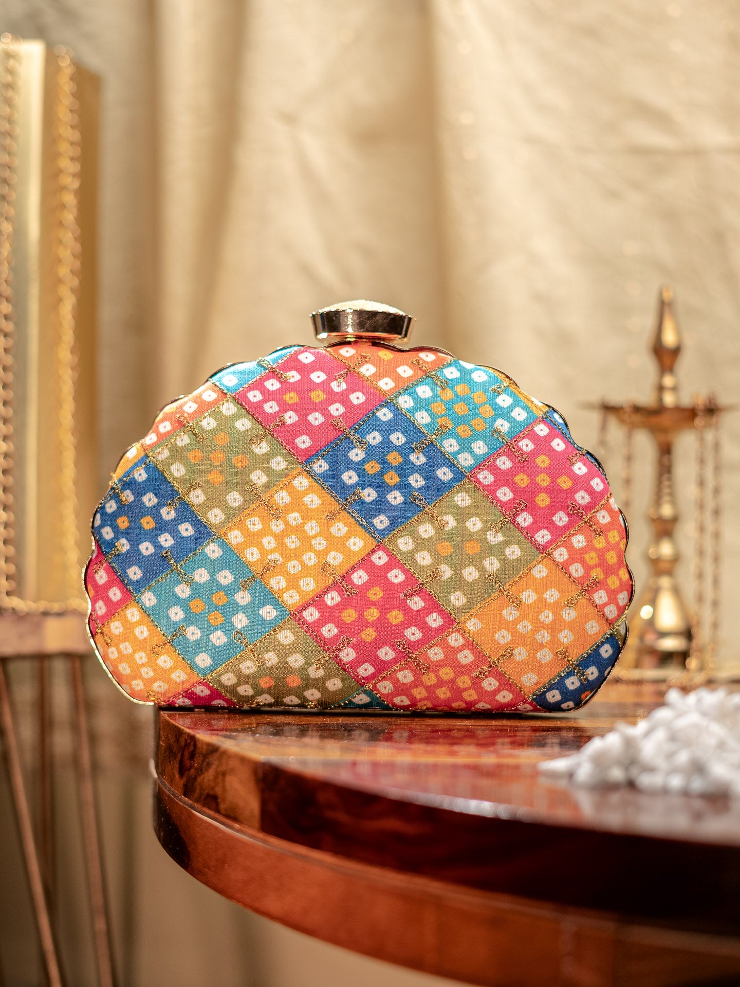 D_Shape_Printed_Clutch_Bag_Nidhi_Rathi