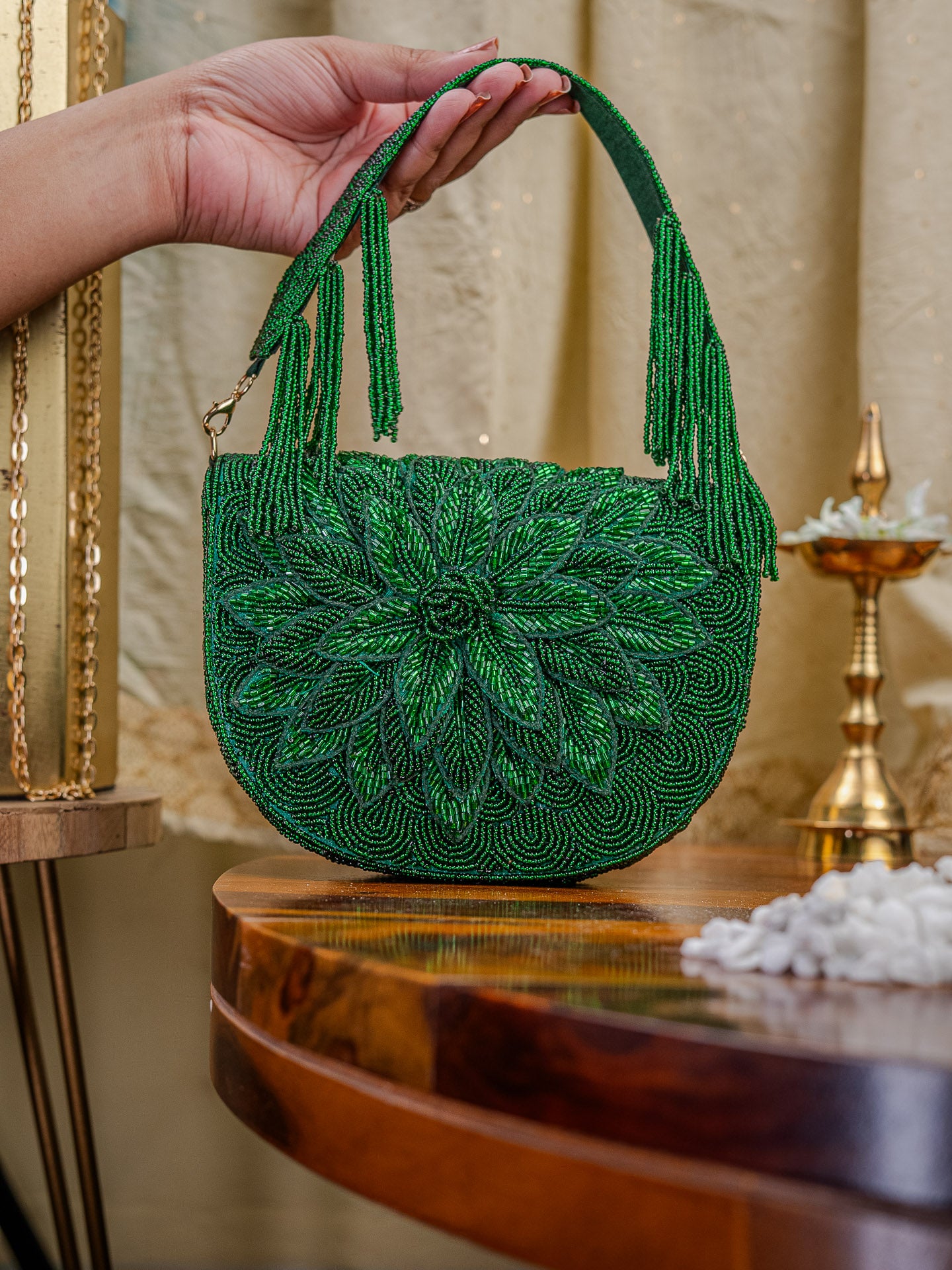 Green_Patch_Work_Embellised_Bag_Nidhi_Rathi