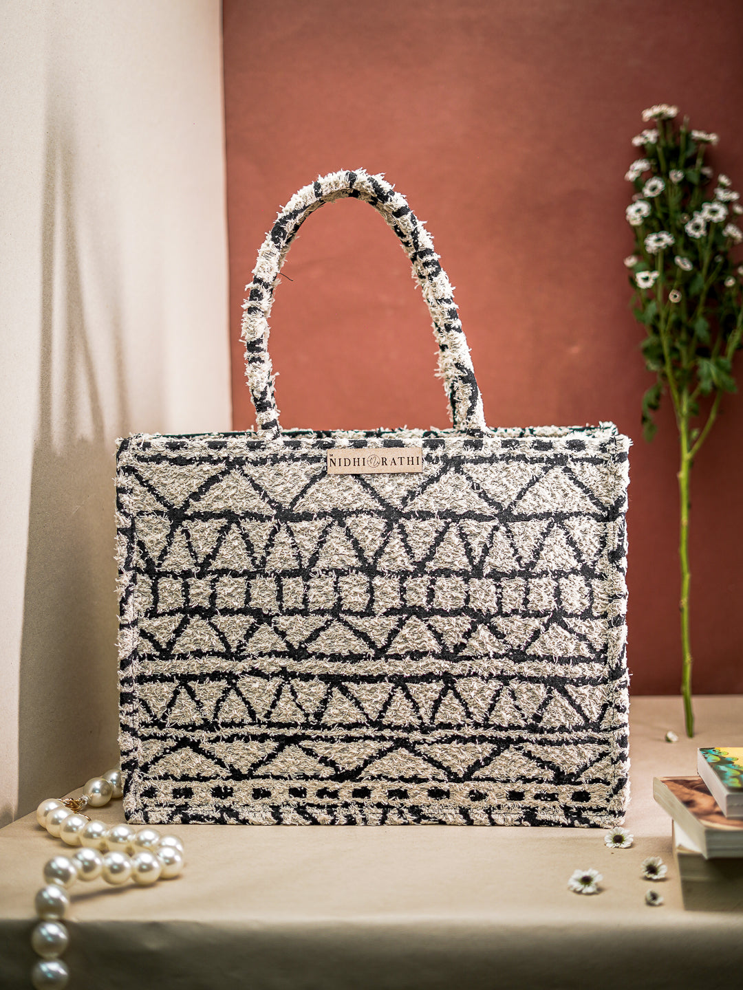 Nidhi_Rathi_Self_Design_Structured_Handheld_Bag
