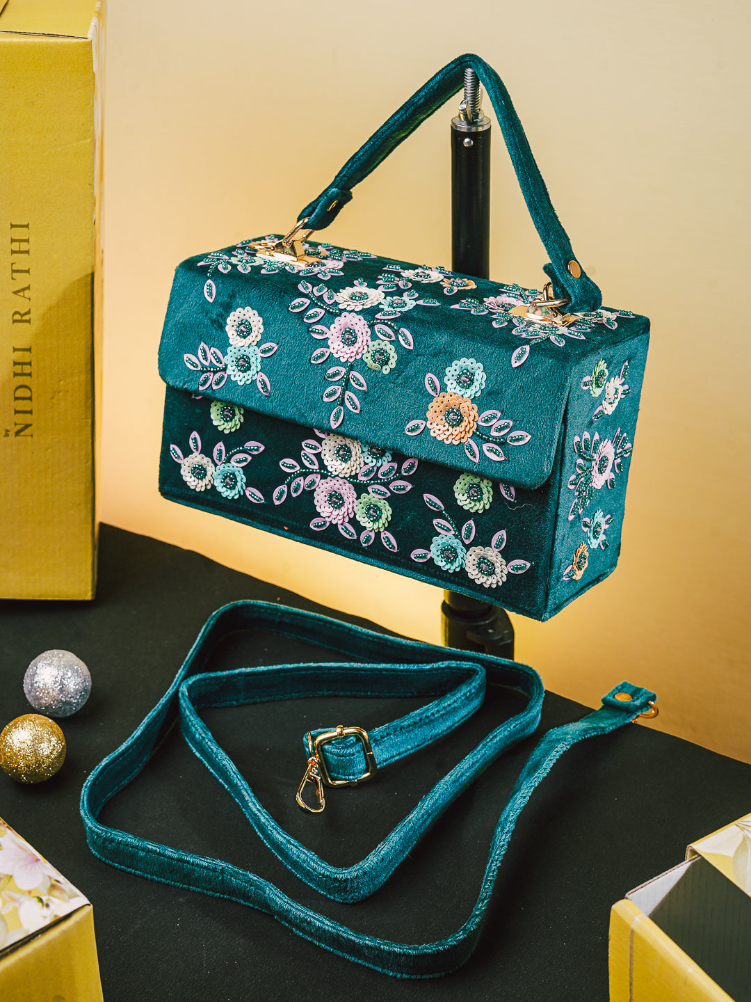 NR_Turquoise_Blue_Flap_Bag_Nidhi_Rathi