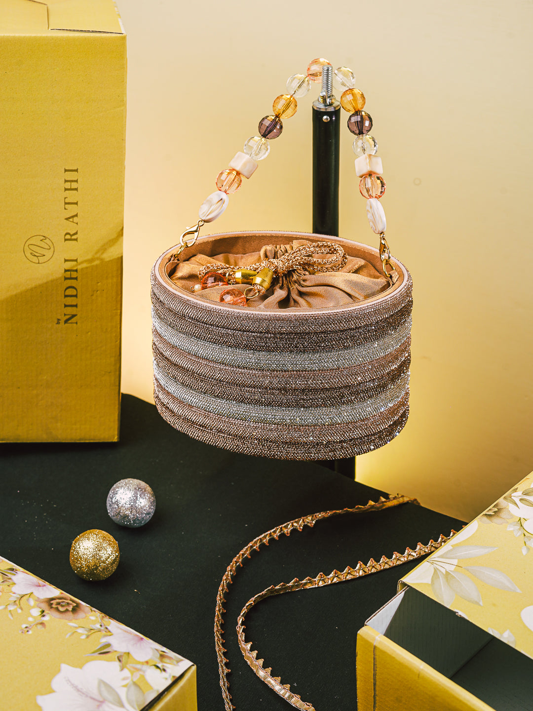 Swarovski_Studded_Golden_Bucket_Bag_nidhi_rathi