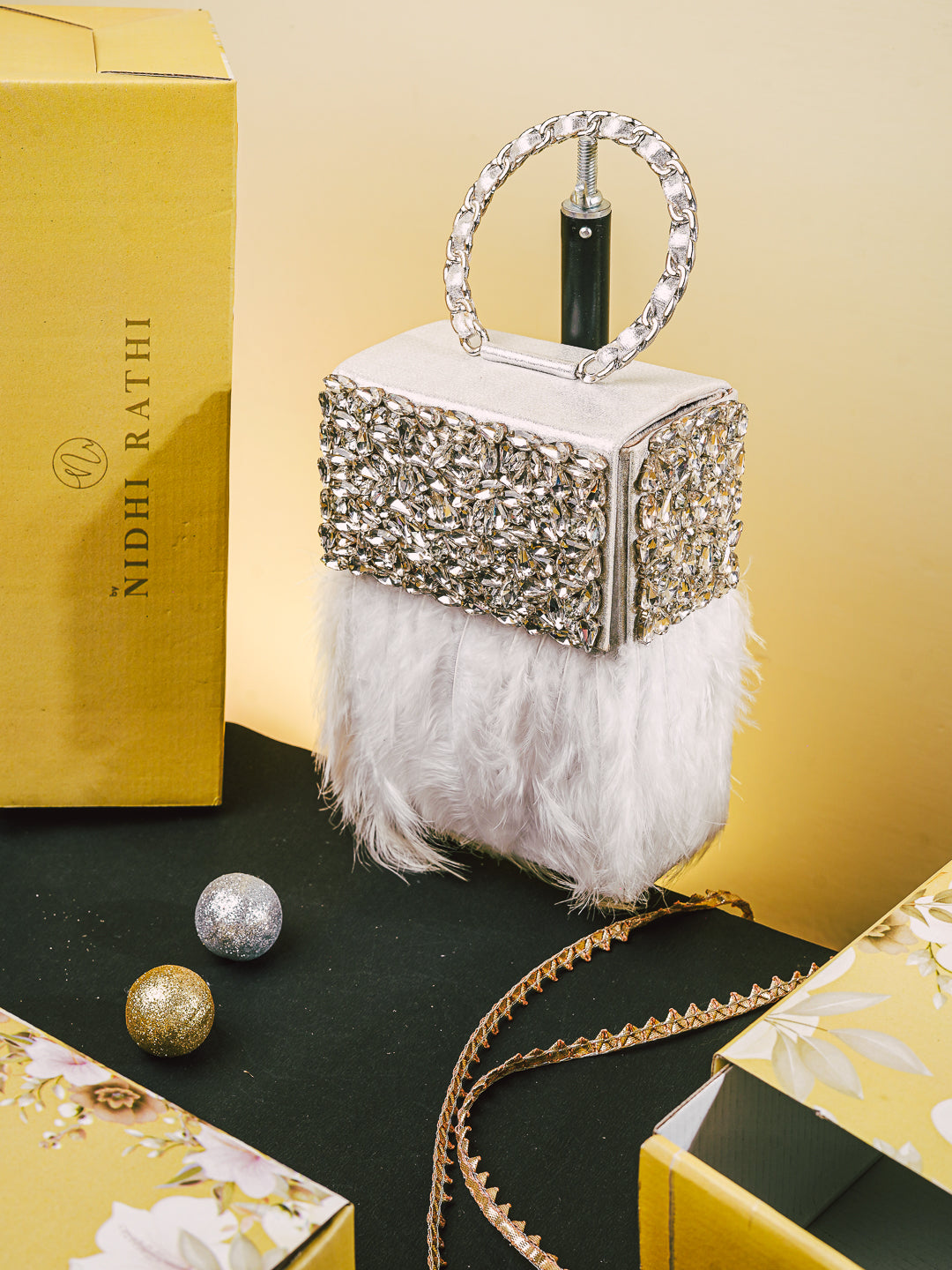 NR_White_Feather_Bag_Nidhi_Rathi