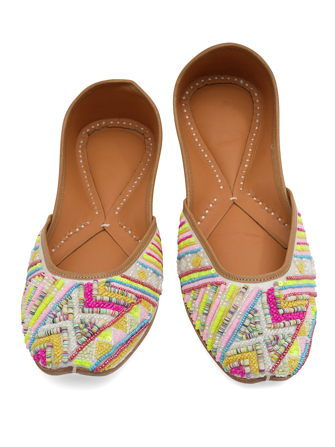 NR By Nidhi Rathi Women embroidered Mojaris Flats