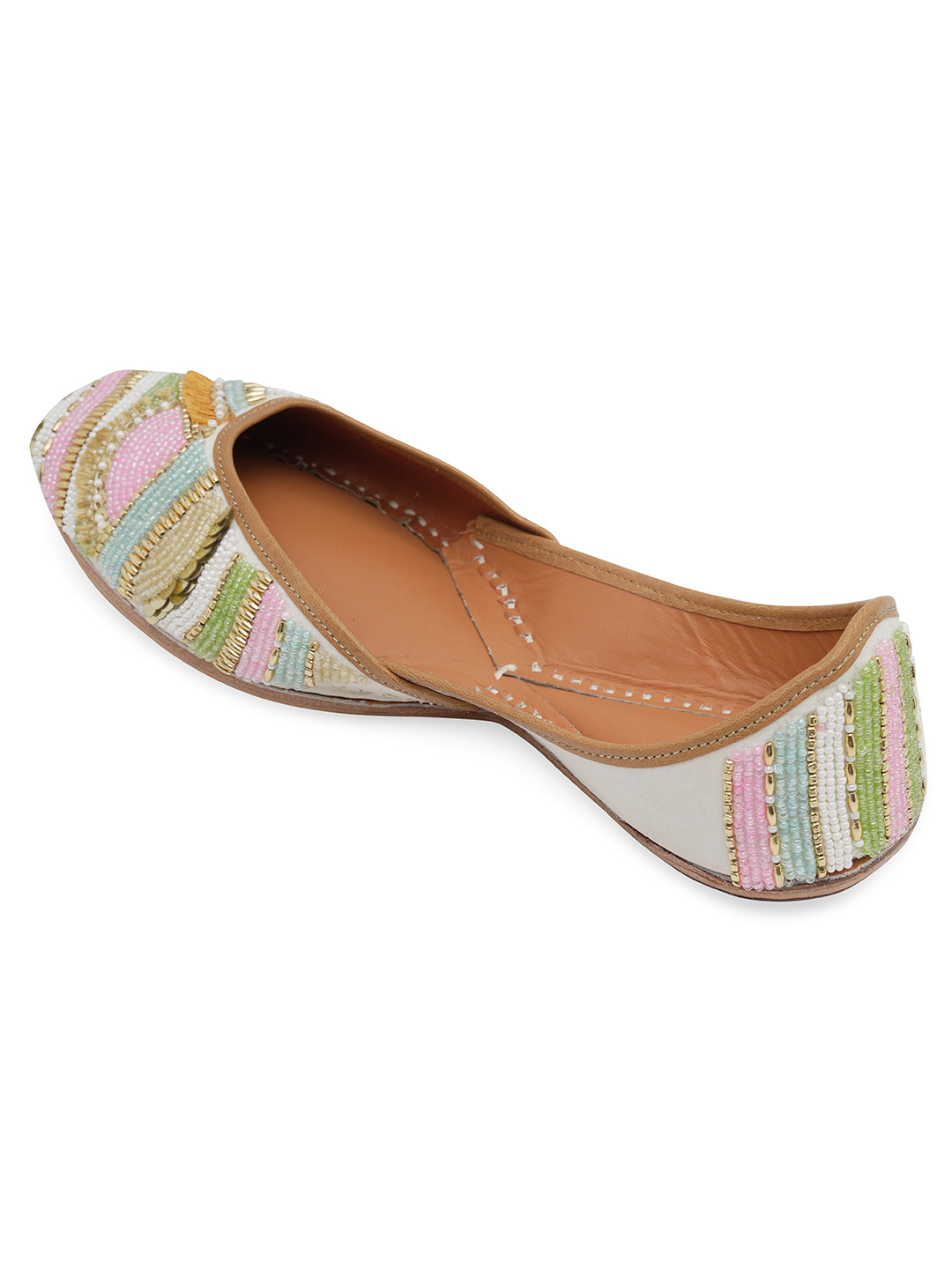 Women Embellished Mojaris Flats