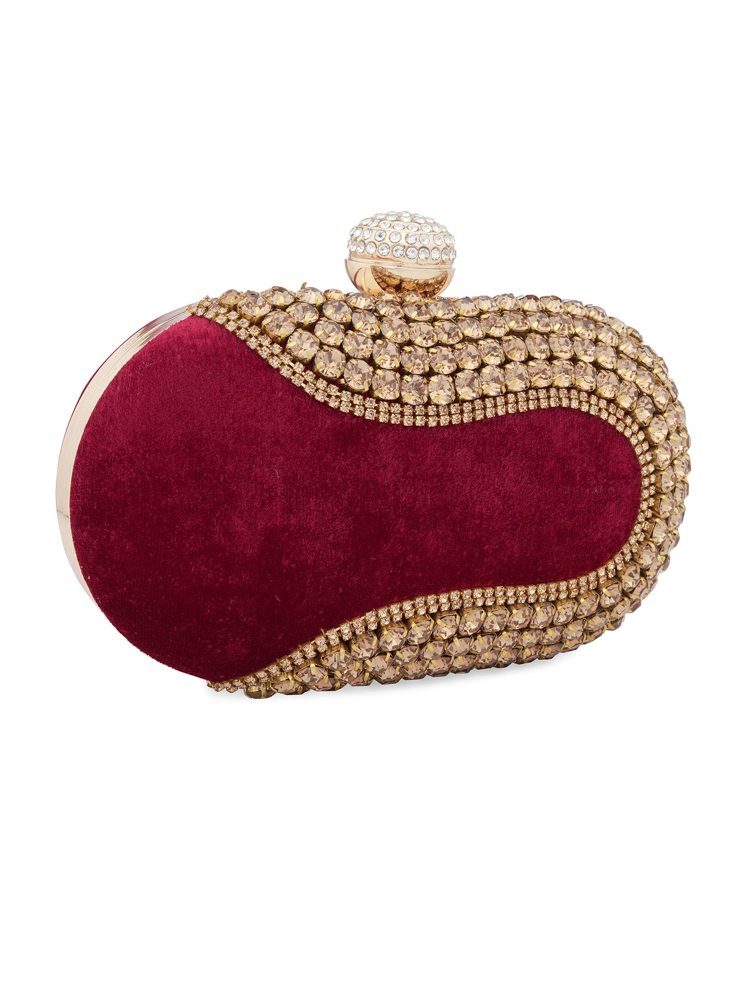 Embroidered Box Clutch