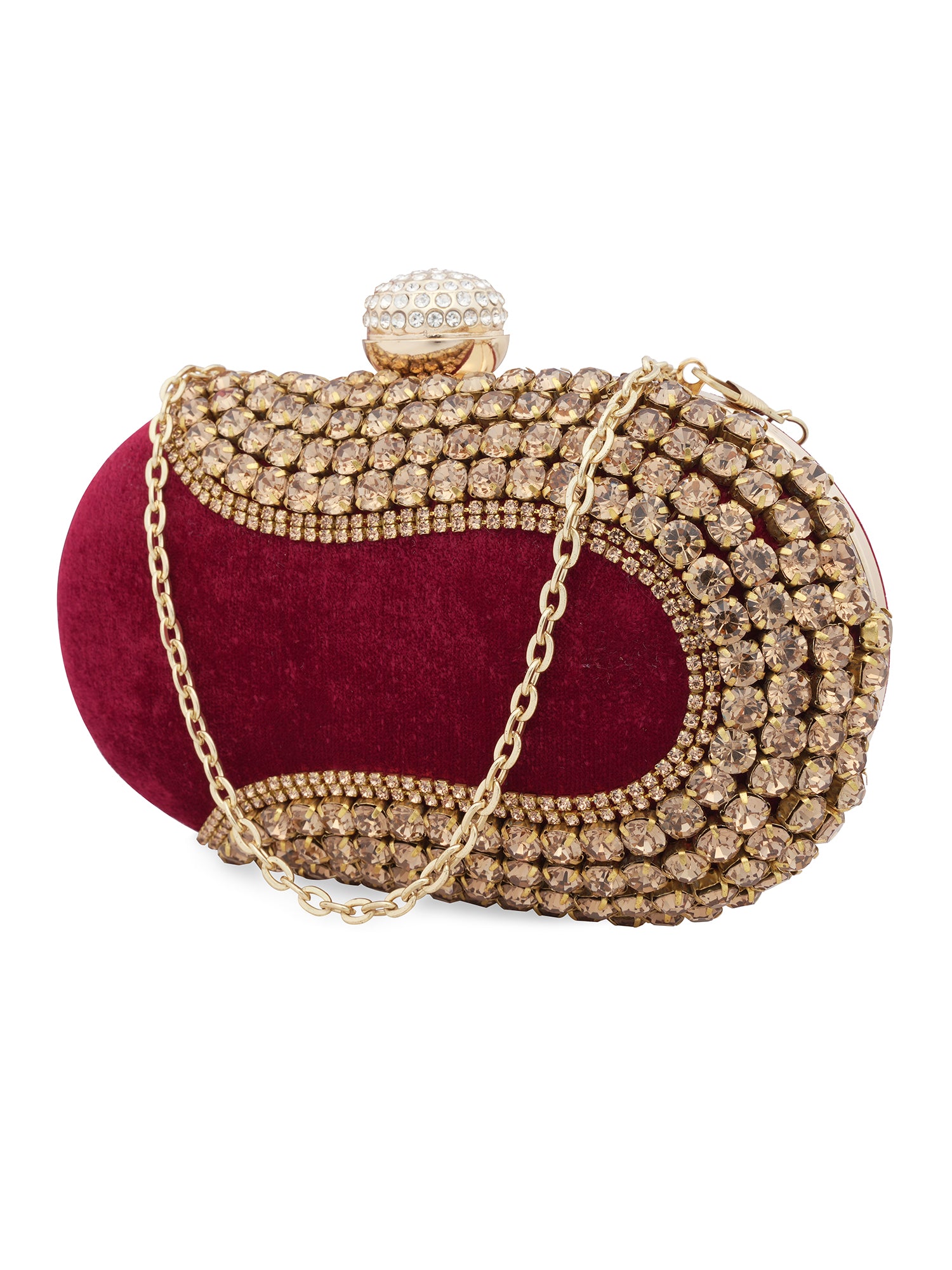 Embroidered Box Clutch