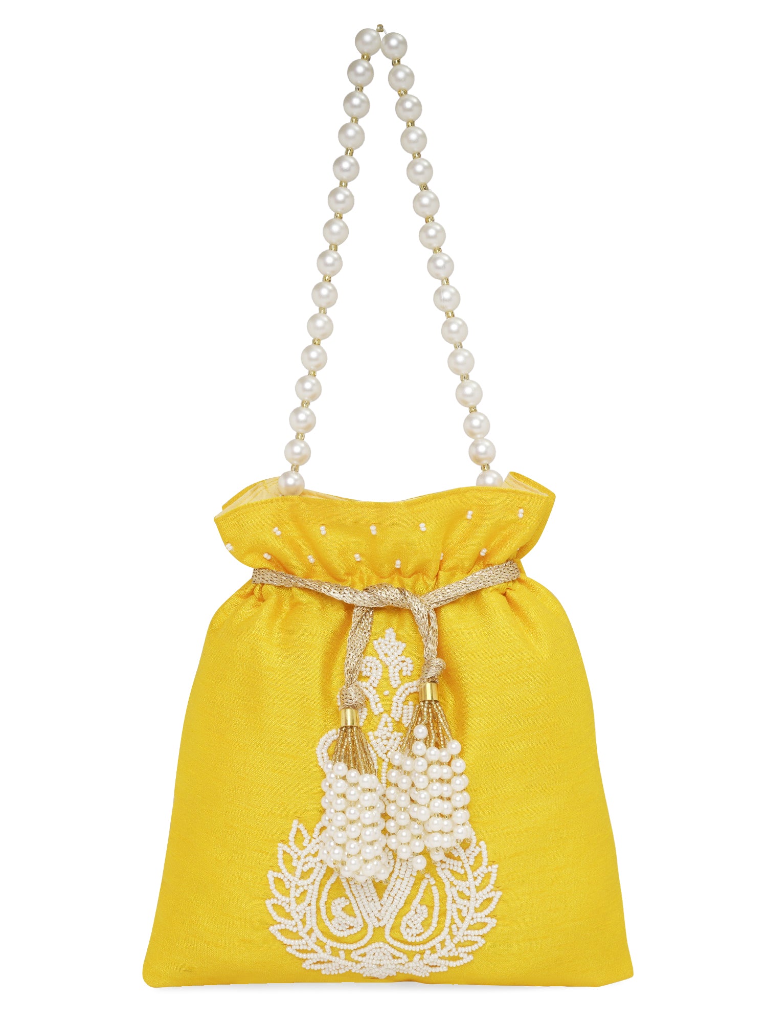 Ethnic Motifs Embroidered Potli Clutch