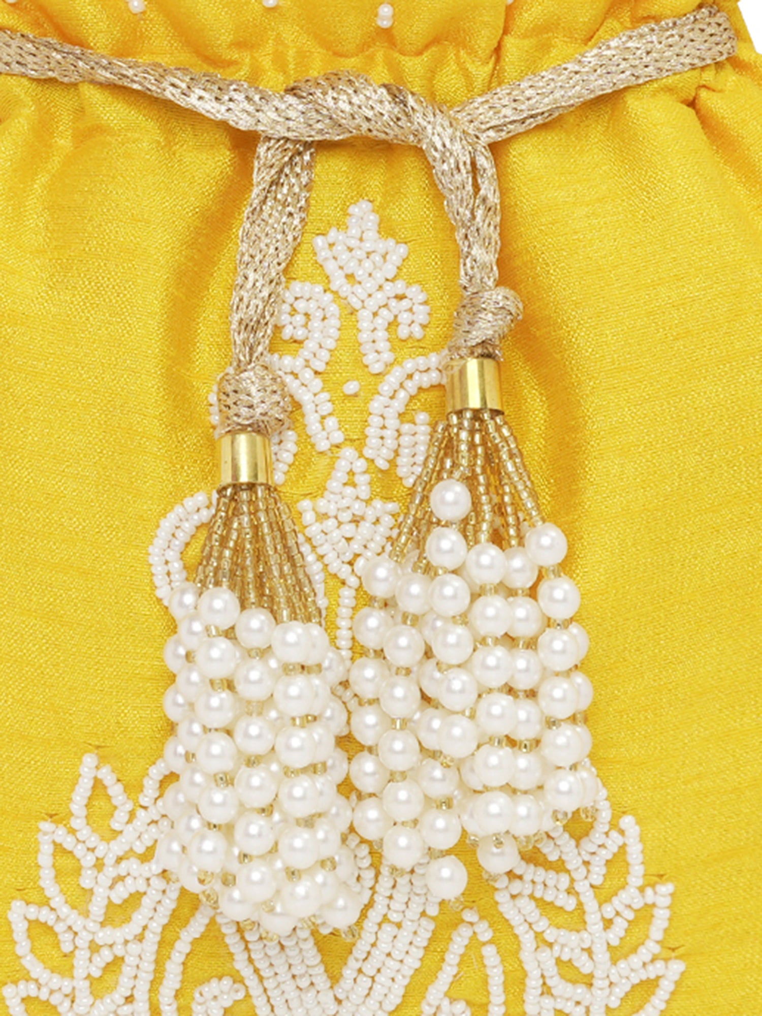 Ethnic Motifs Embroidered Potli Clutch