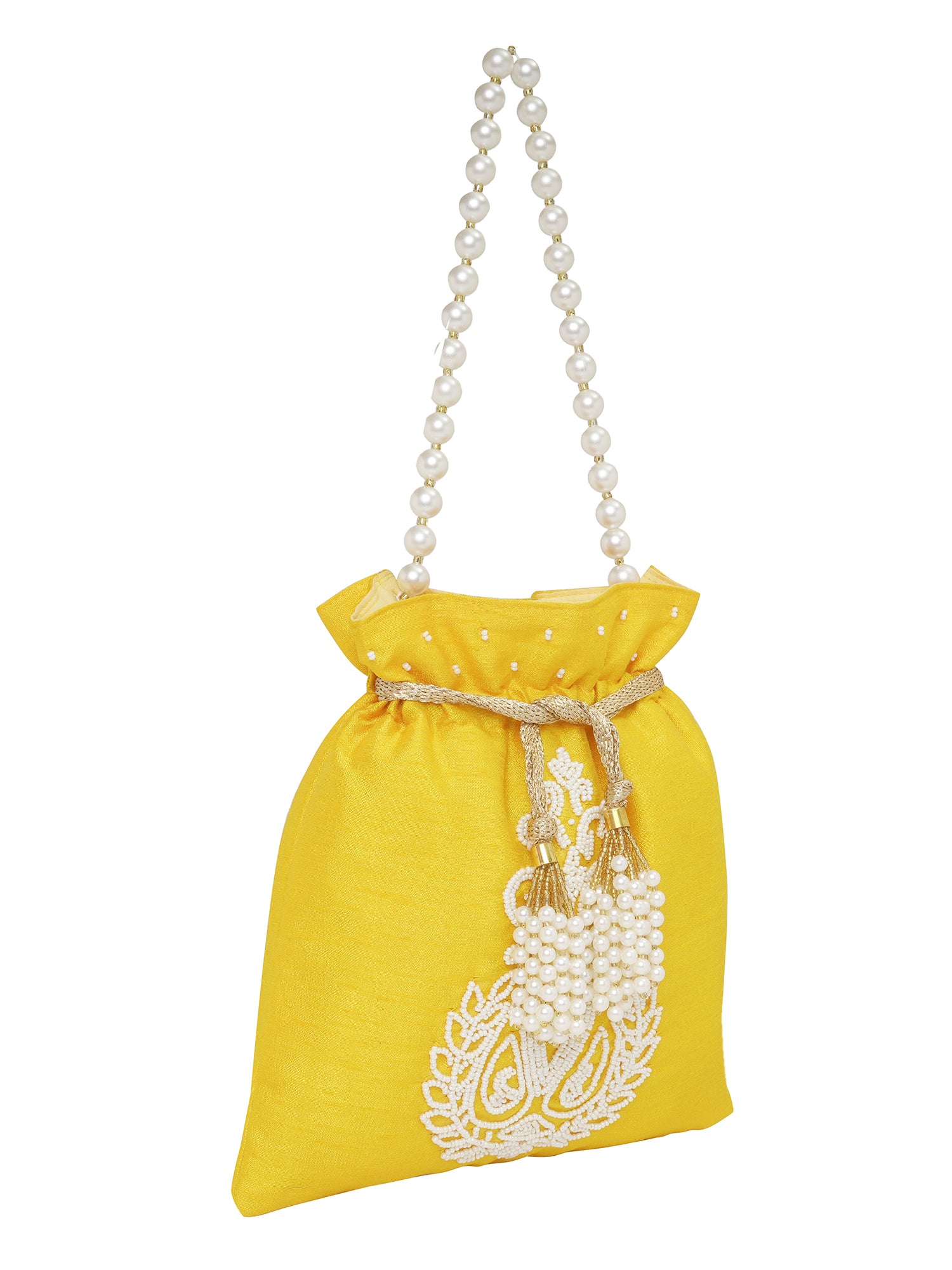 Ethnic Motifs Embroidered Potli Clutch