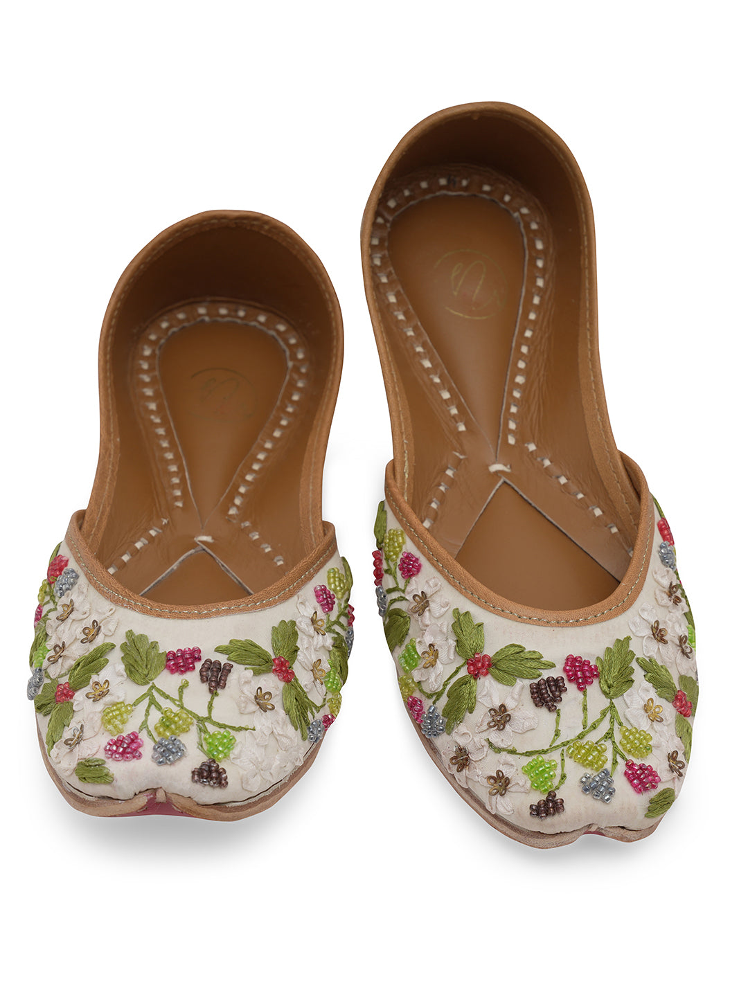 NR By Nidhi Rathi Women embroidered Mojaris Flats