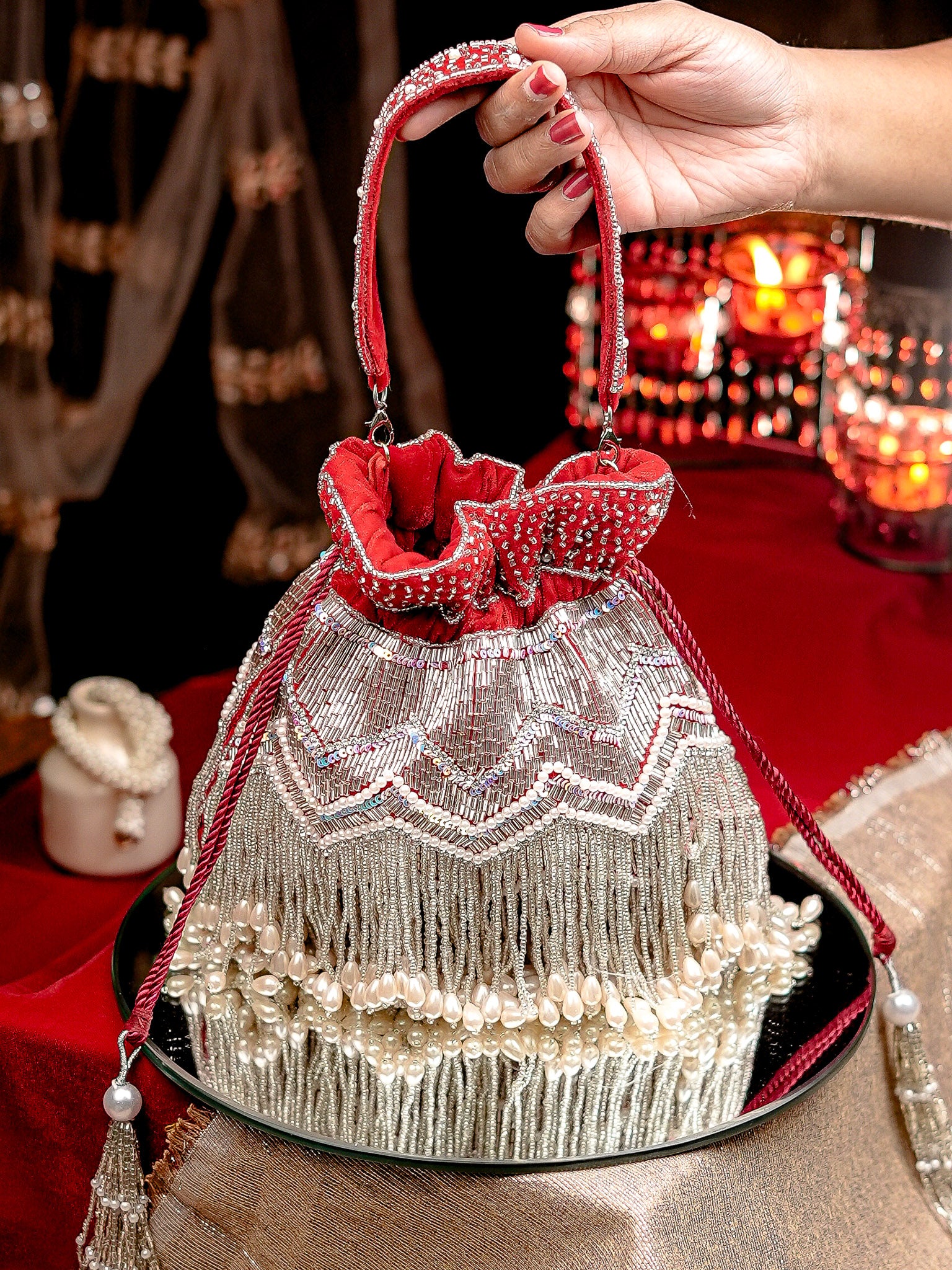 Embellished Water Resistant Potli Bag