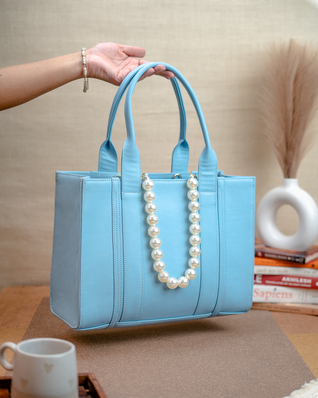 Heavy_Pearl_Handle_Powder_Blue_Handbag_Nidhi_Rathi