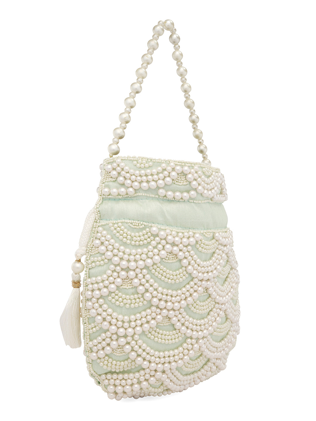 Pista_Green_Pearl_Embellised_Potli_nidhi_rathi